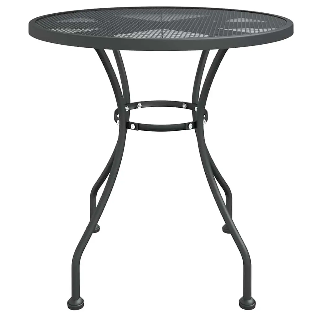 5 Piece Outdoor Dining Set Anthracite Expanded Metal Mesh Garden Furniture