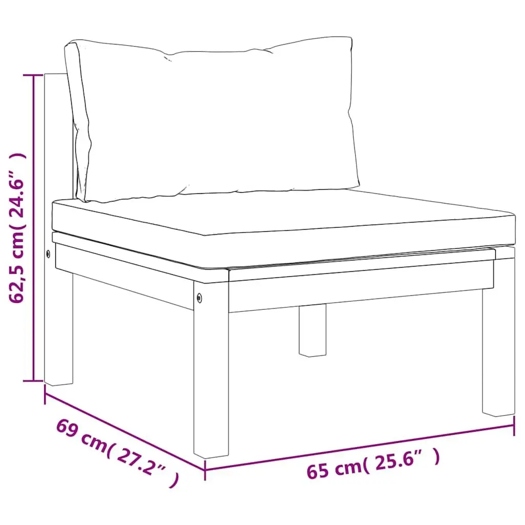 3-Seater Garden Sofa