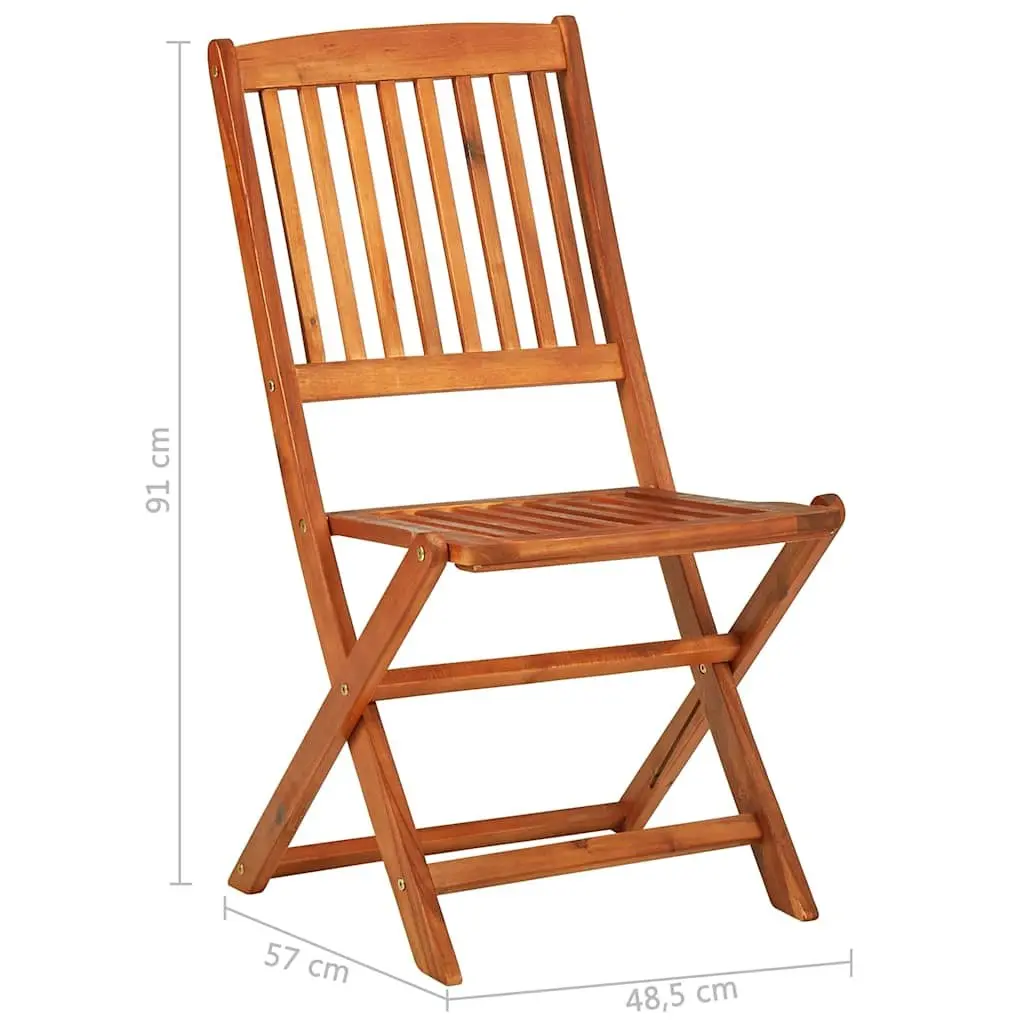 11 Piece Outdoor Dining Set Garden Table Chairs Brown Wood Patio Furniture
