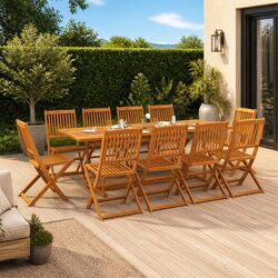 Your Perfect 11-Piece Garden Dining Set Awaits You