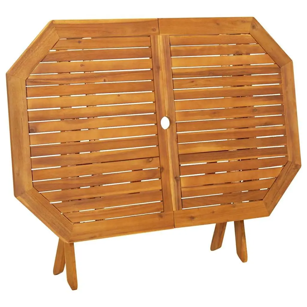 5 Piece Garden Dining Set in Brown Wood