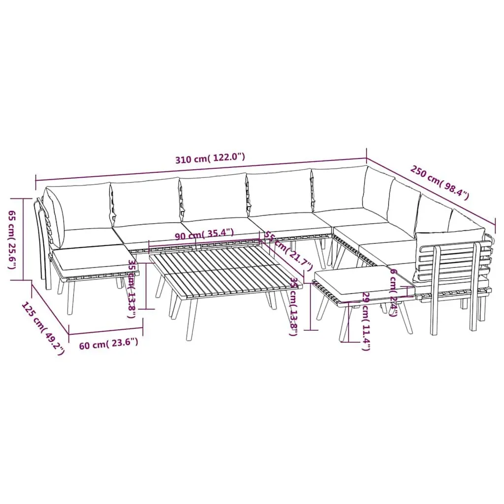 12-Piece Outdoor Lounge Set