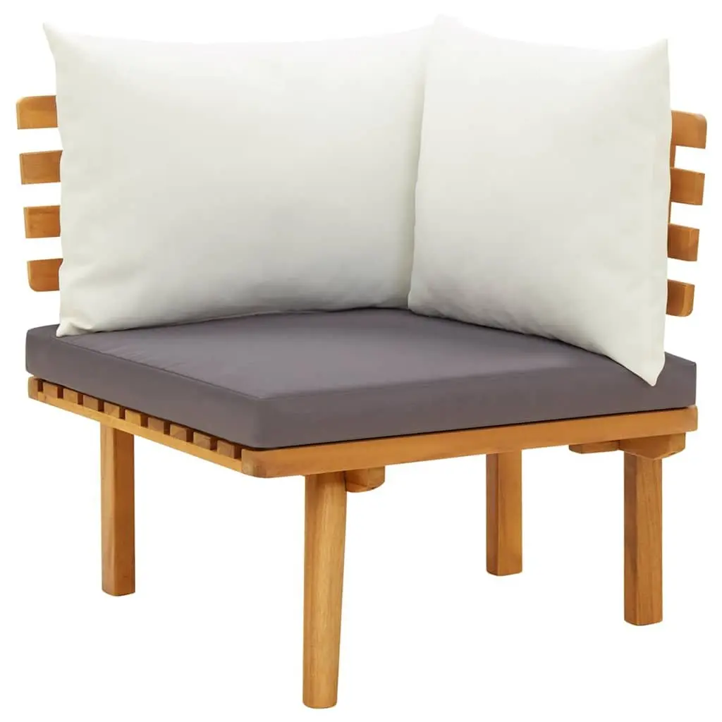 Garden Lounge Set 8 Piece Solid Wood Acacia Weather-Resistant with Thickly-Padded Cushions