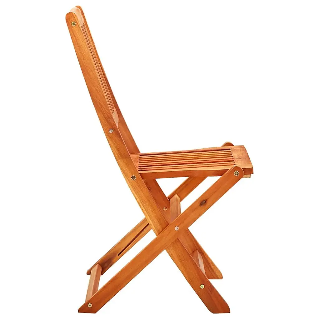 7 Piece Folding Outdoor Dining Set Eucalyptus Wood Garden Patio Table Chairs