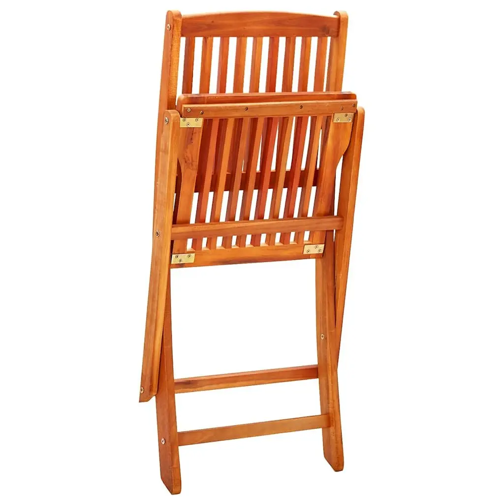 7 Piece Folding Outdoor Dining Set Eucalyptus Wood Garden Patio Table Chairs