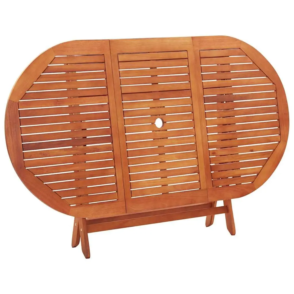 Outdoor Dining Set 9 Piece Folding Garden Furniture Eucalyptus Wood Table Chairs