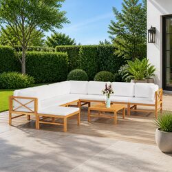 Upgrade Your Outdoor Space with a 9 Piece Lounge Set