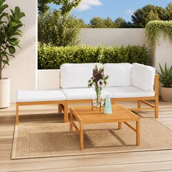 Relax Outdoors with Our 4 Piece Garden Lounge Set