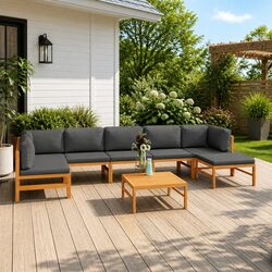 Your New 8-Piece Outdoor Lounge Set Awaits
