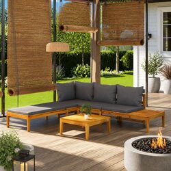 Your New Favorite Outdoor Lounge Set with Grey Cushions