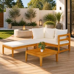 Enjoy Your Outdoor Space with This 3-Piece Lounge Set