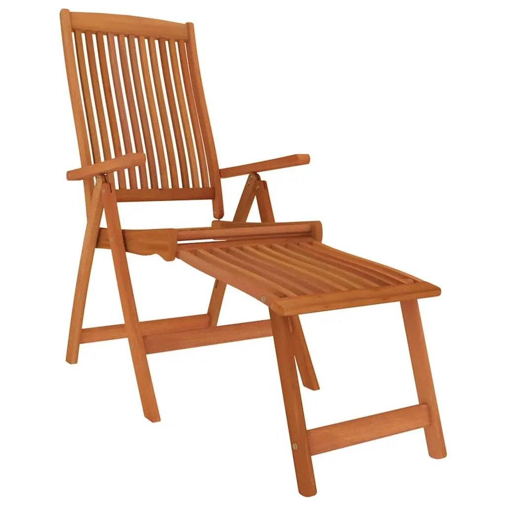 Outdoor Dining Set Rustic Eucalyptus Wood 7 Piece Garden Patio Furniture Brown