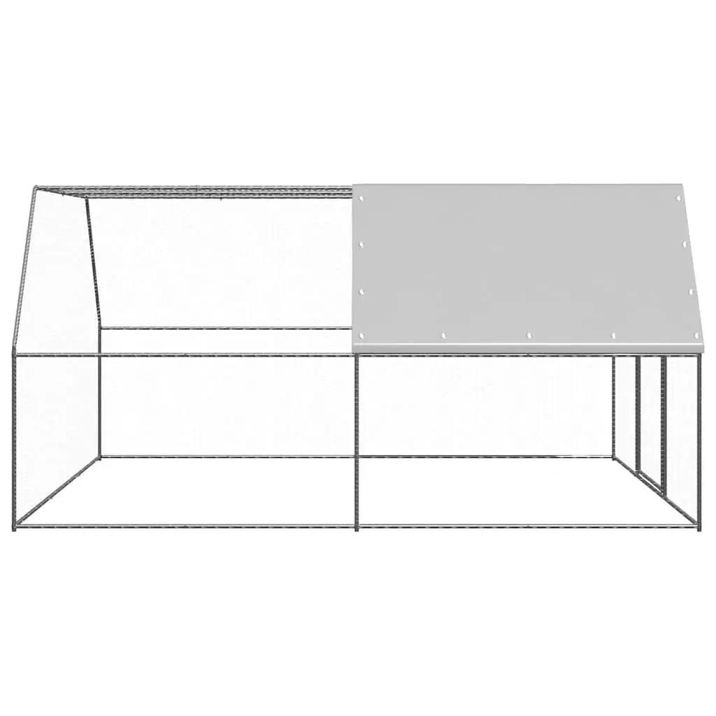 Outdoor Chicken Cage Galvanised Steel Large Animal Aviary Enclosure 3x4x2m