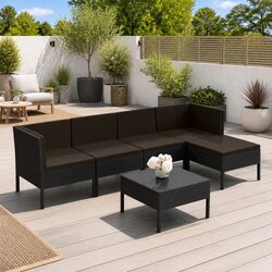 Your Outdoor Oasis Awaits: 6-Piece Lounge Set