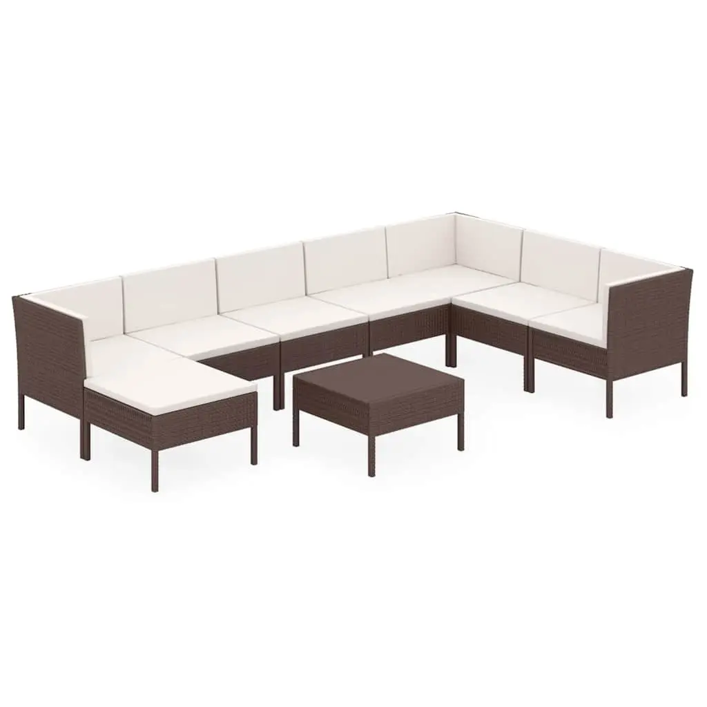 9-Piece Lounge Set for Outdoor Relaxation