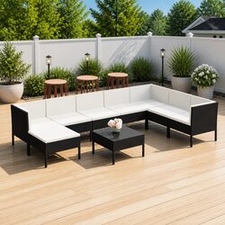 Friendly 9-Piece Lounge Set for Your Outdoor Enjoyment