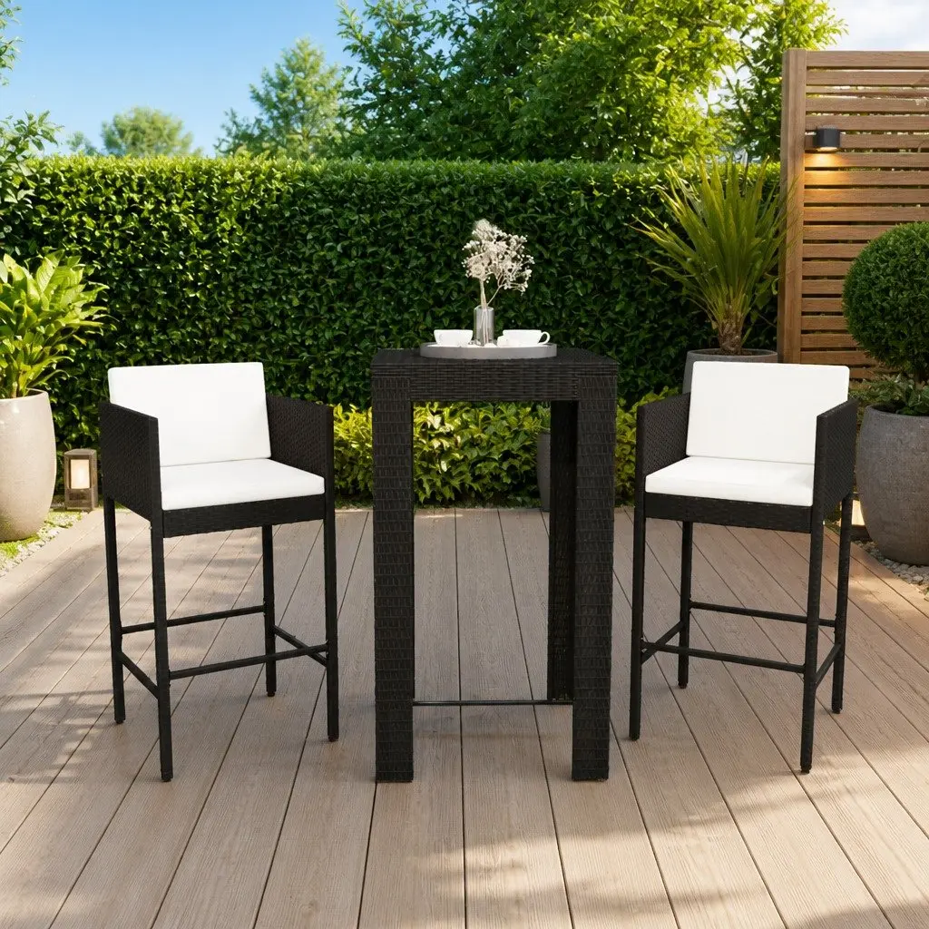 3 Piece Outdoor Bar Set
