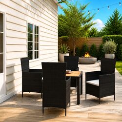 Your Outdoor Dining Solution: 5-Piece Set with Cushions