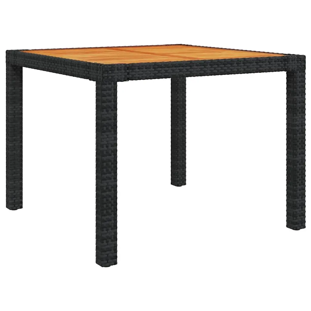 Outdoor Dining Set 5 Piece with Cushions Poly Rattan Steel Frame Garden