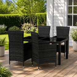 Create a Welcoming Outdoor Area with This Dining Set