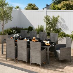 Your Ideal 9-Piece Outdoor Dining Set Awaits You