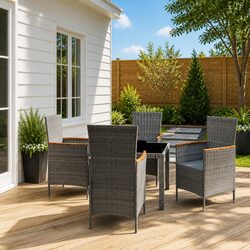 Your New 5-Piece Outdoor Dining Set Awaits You