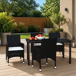 Friendly 5 Piece Outdoor Dining Set with Comfort