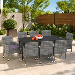 Your Friendly 9-Piece Garden Dining Set Awaits