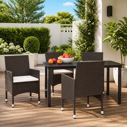 Create a Cozy Outdoor Space with This 5 Piece Dining Set