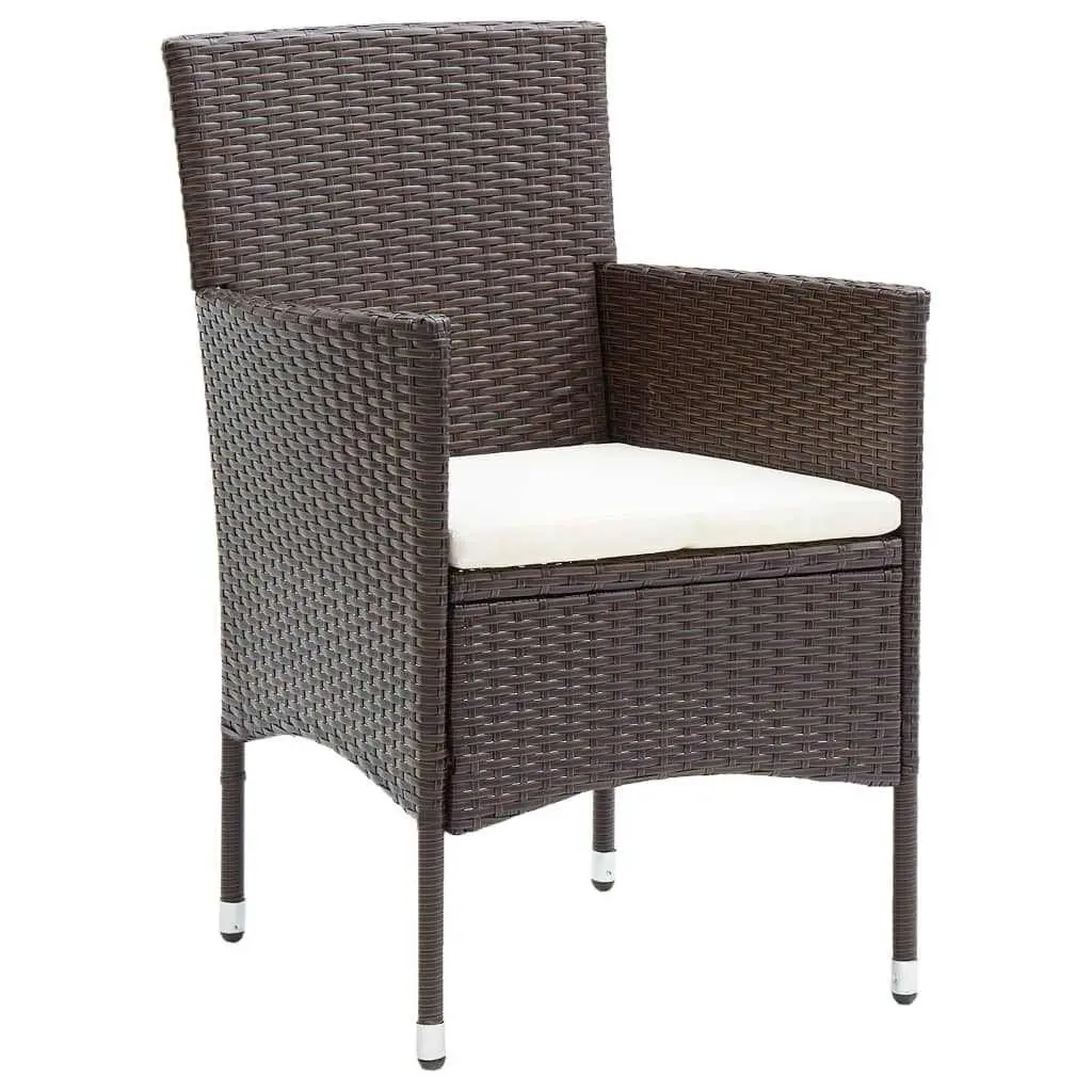 Garden Dining Set 7 Piece Outdoor Patio Furniture Weather-Resistant PE Rattan with Cushions