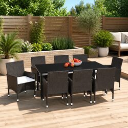 Friendly 9 Piece Garden Dining Set for Your Home