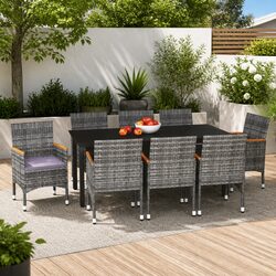 Friendly 9 Piece Outdoor Dining Set for Your Patio