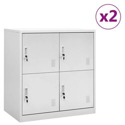 Organize Easily with Grey Steel Locker Cabinets
