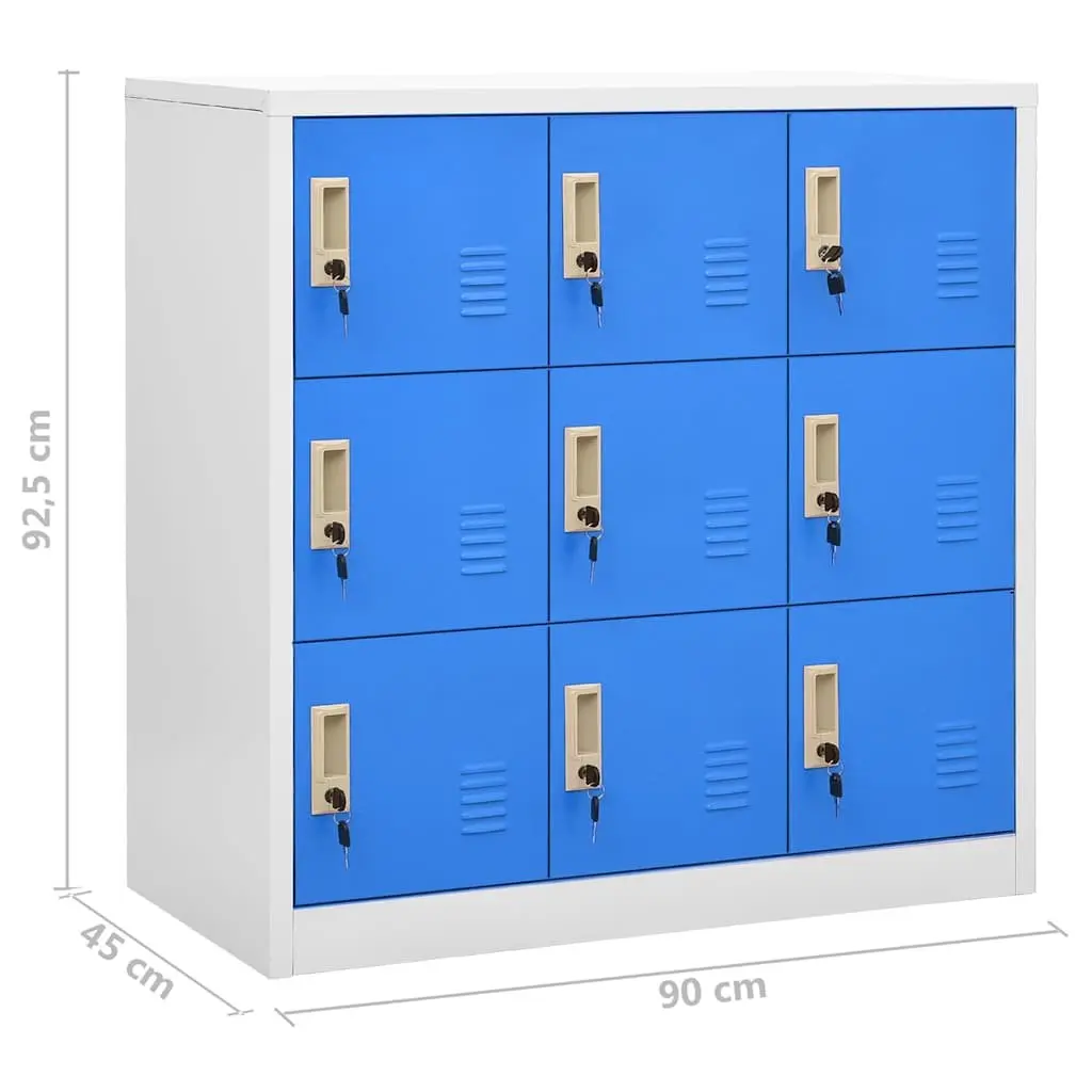 Storage Locker Cabinet Set 5 Pieces Steel Lockable Organiser Home Office