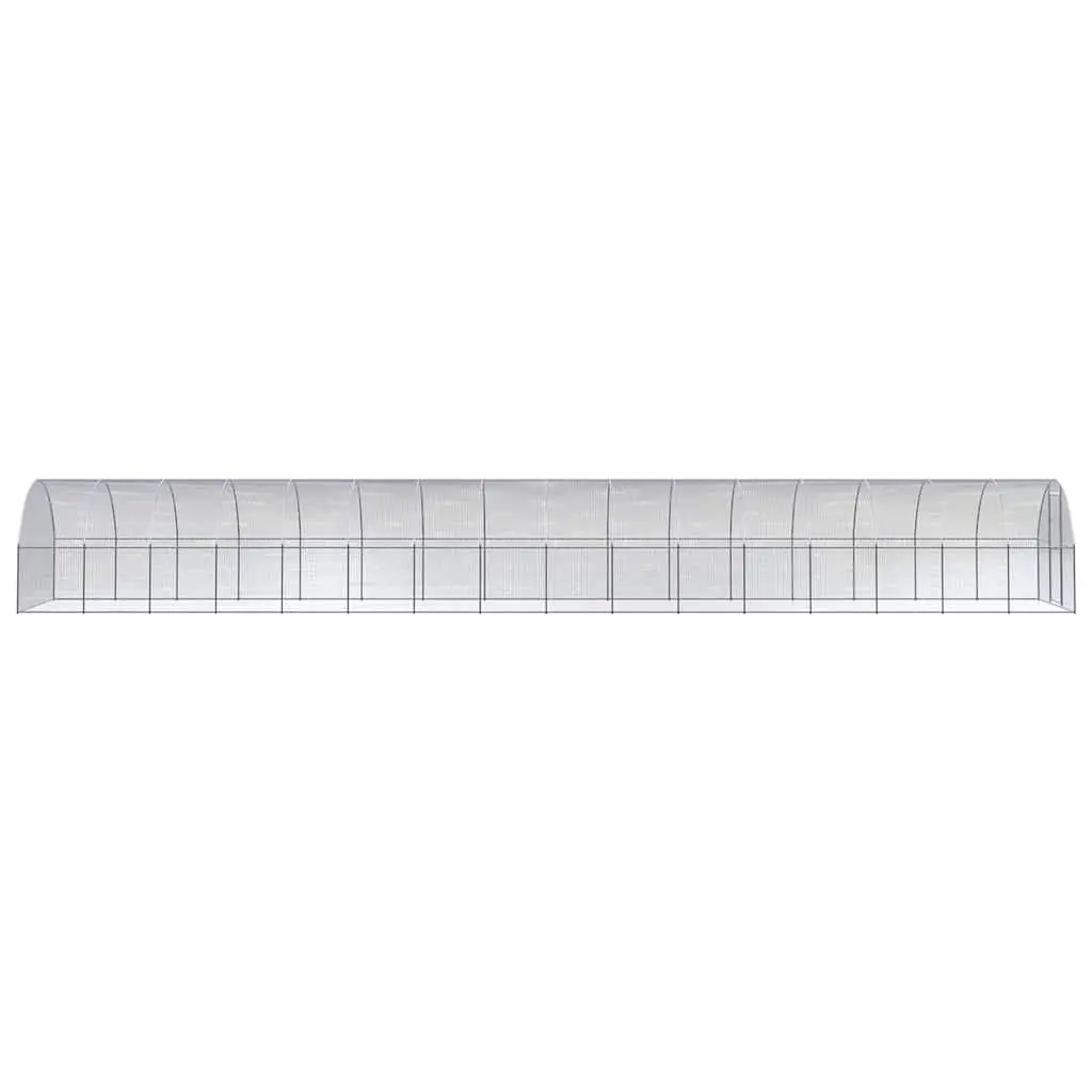 Outdoor Chicken Coop Galvanised Steel 3x16x2m Poultry Enclosure Run Cage