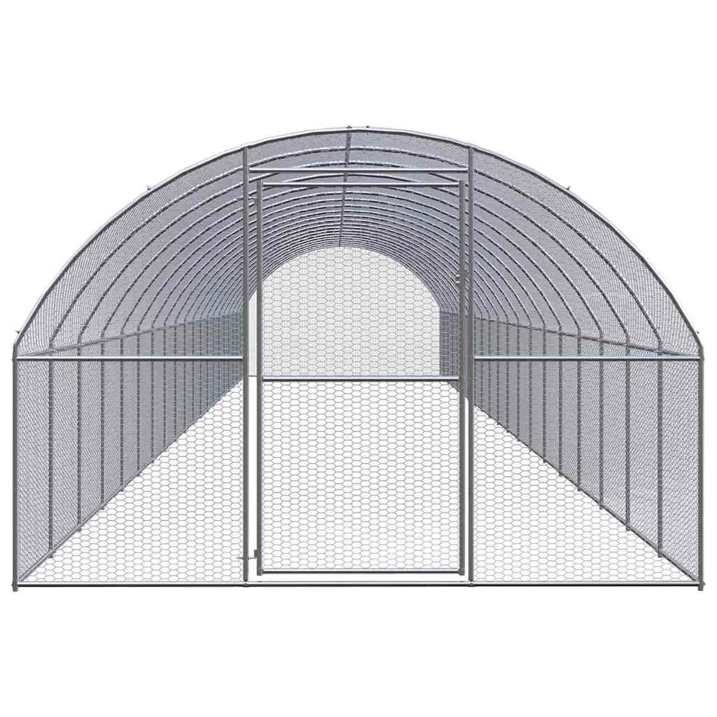 Outdoor Chicken Coop Run Enclosure Galvanised Steel Wire Mesh 3x20x2m