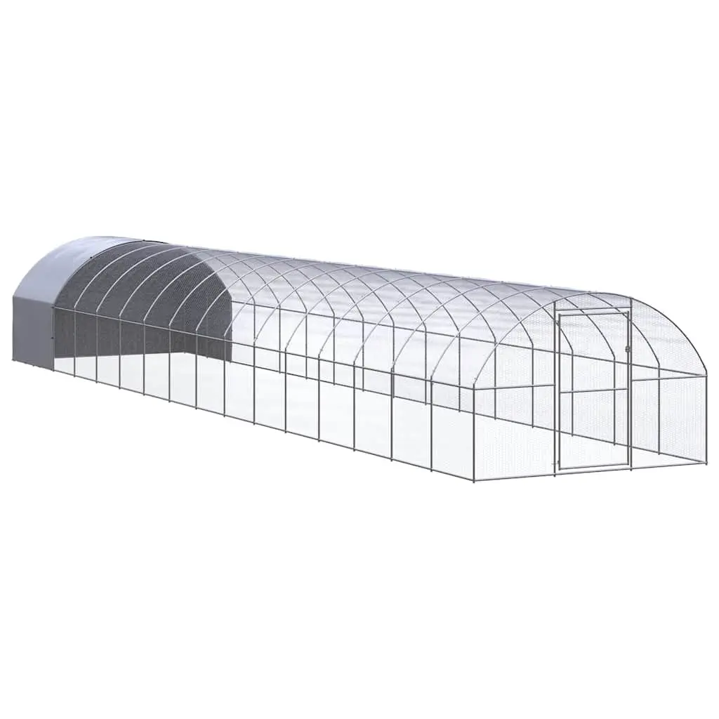 Outdoor Chicken Coop Galvanised Steel Wire Mesh 3x16x2m