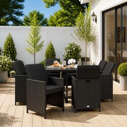 Invite Friends Over with a 9 Piece Outdoor Dining Set