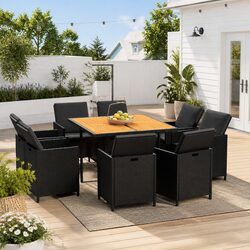 Your Ideal 9 Piece Garden Dining Set Awaits