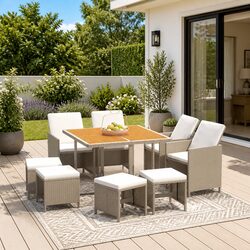 Your Perfect 9-Piece Outdoor Dining Set Awaits