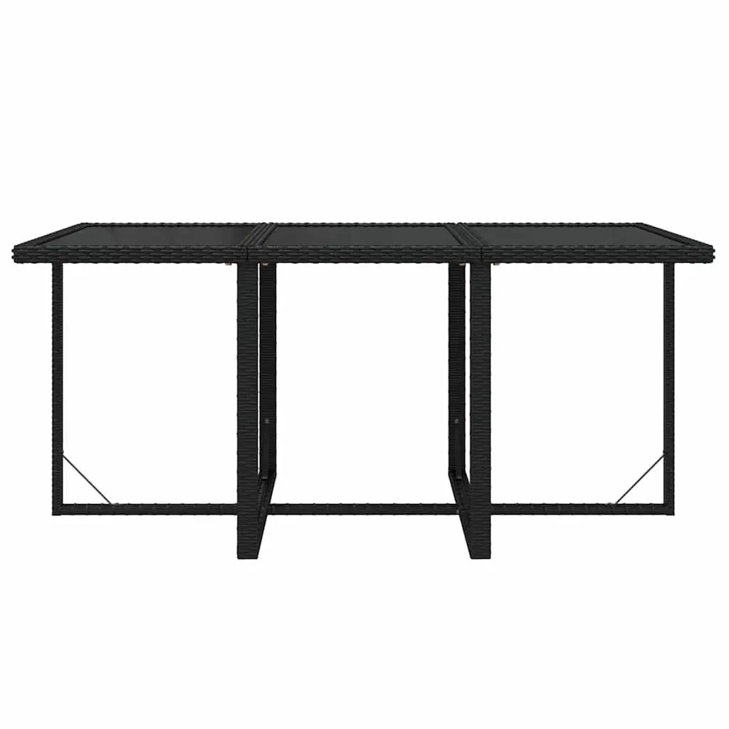 7 Piece Garden Dining Set Weather-resistant Poly Rattan Outdoor Patio Furniture with Cushions