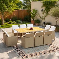 Friendly 11-Piece Garden Dining Set for Your Home