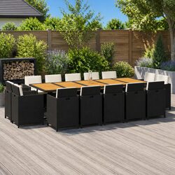 Welcoming 15-Piece Outdoor Dining Set for Your Patio