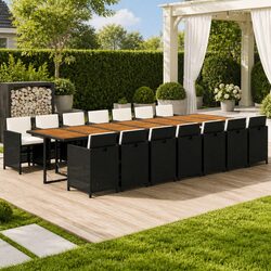 Friendly 15-Piece Outdoor Dining Set Just for You