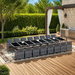 Your Outdoor Dining Set - 17 Piece with Cushions