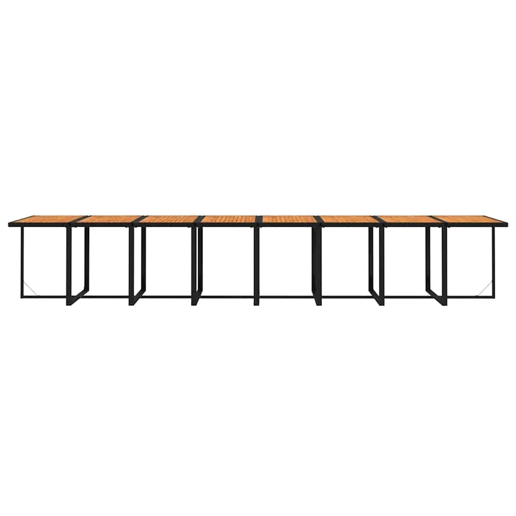 Garden Dining Set Black Poly Rattan 21 Piece Outdoor Furniture with Cushions