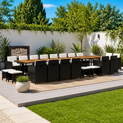 Friendly 21-Piece Garden Dining Set Just for You