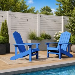 Your New Favorite Outdoor Chairs: Blue Adirondack Set