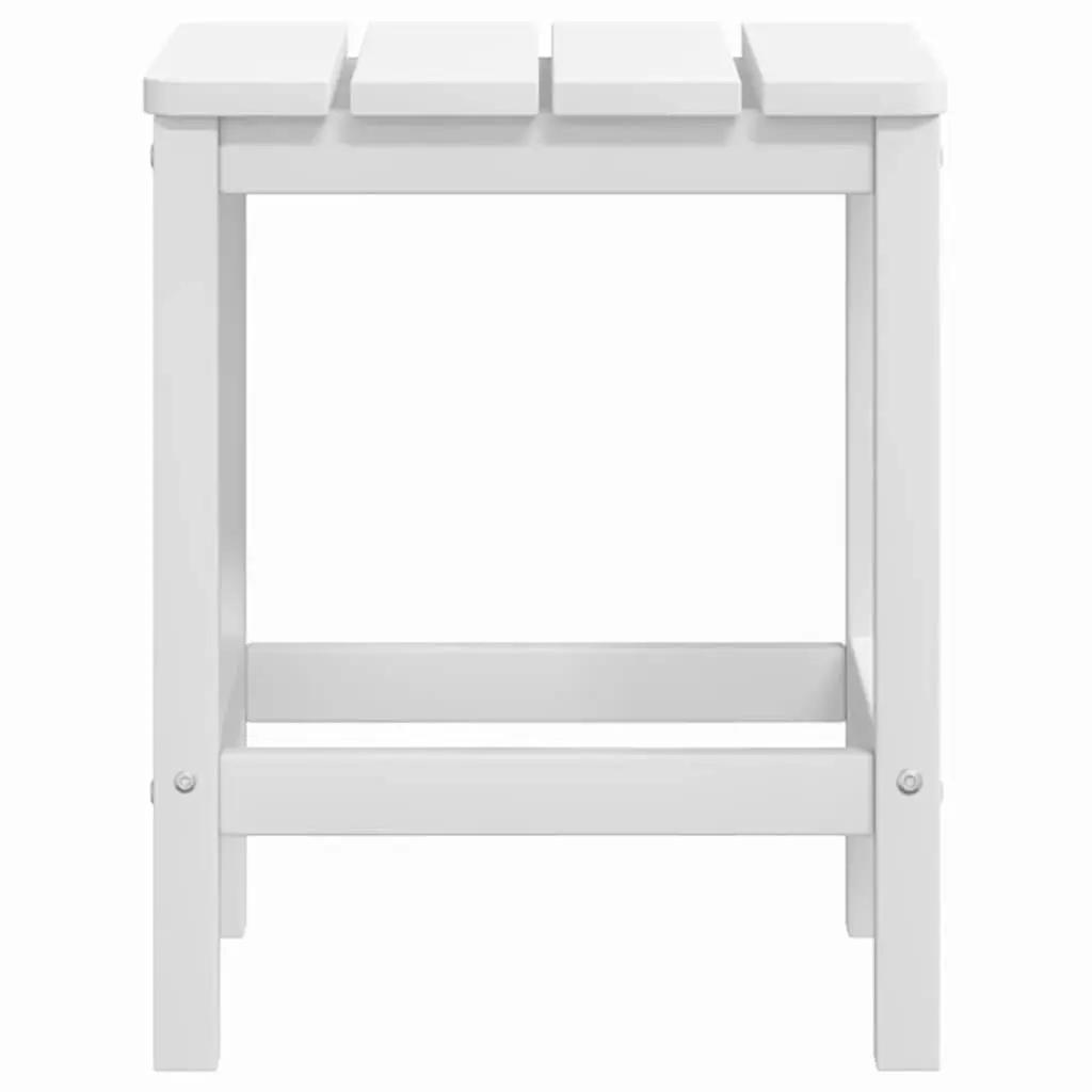 Adirondack Chair with Table Outdoor Garden Patio Seating White HDPE Weather