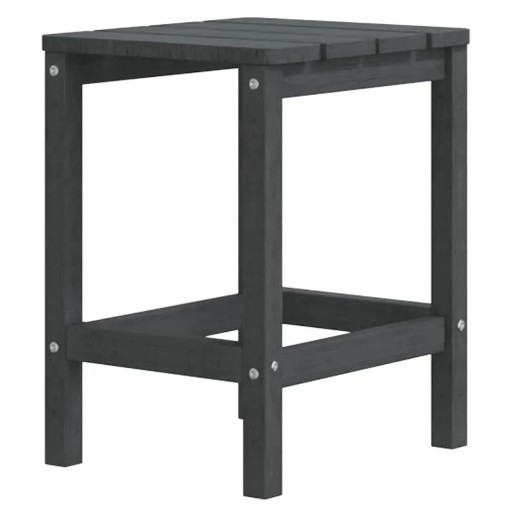 Adirondack Chairs Set with Side Table Weather-resistant HDPE Anthracite